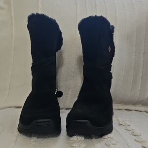 Columbia Black Fur-Trimmed Winter Boots